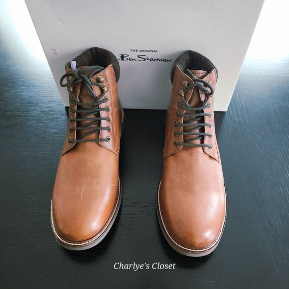 Ben Sherman Other - Ben Sherman Mens Leon Hunter Boots Tan Leather Size UK 7.5 / US 8.5 NWB